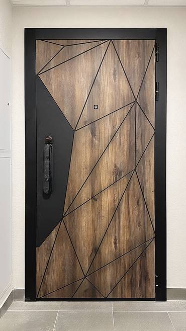 Дверь с биометрическим замком