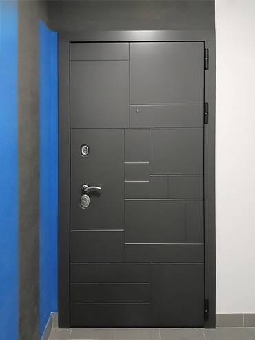 Серая дверь МДФ RAL