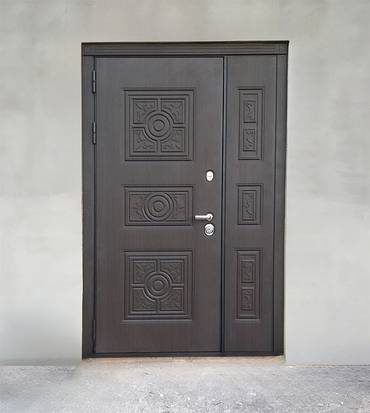 Уличная дверь с МДФ