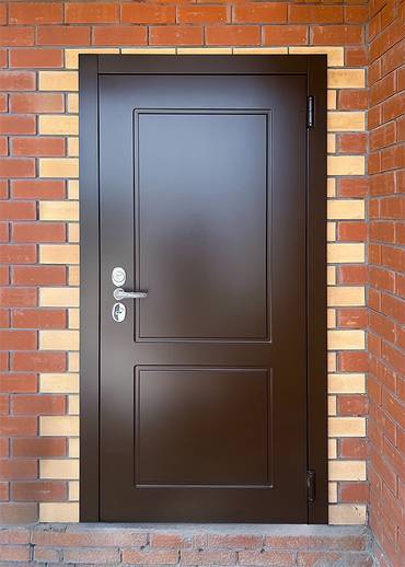 Утепленная дверь с МДФ